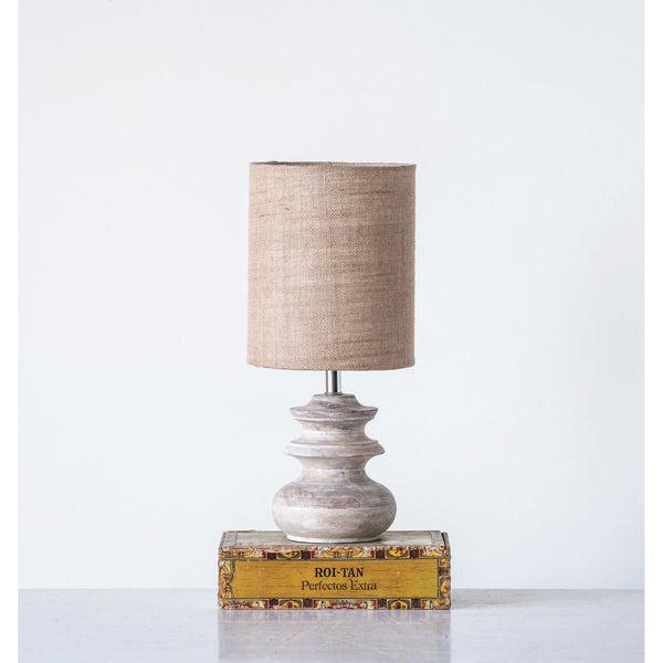 White Washed Lamp
