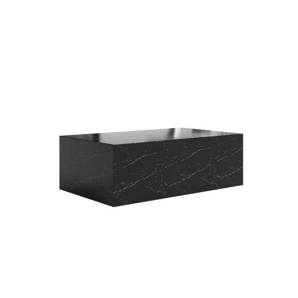 Sugar Cubes Coffee Table / Long - Black-And-White Marble - 1000*600mm