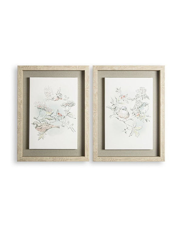 Elderwood Framed Floating Canvas Wall Art Set of 2